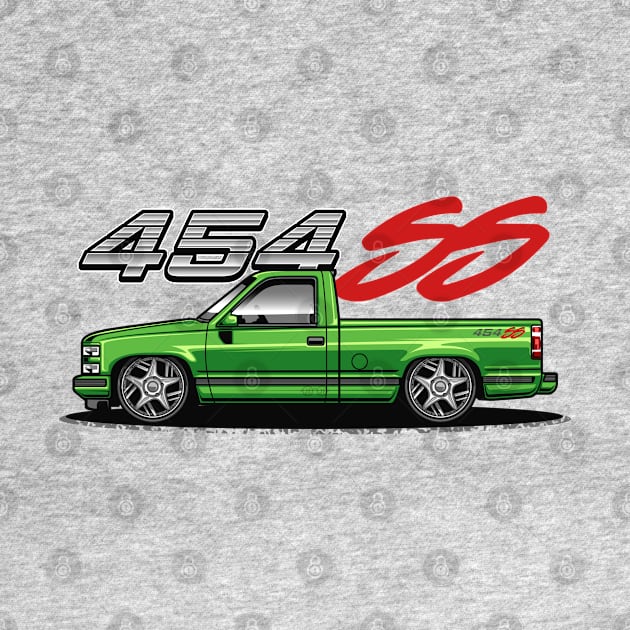 Chevy 454 SS Pickup Truck (Apple Green) by Jiooji Project